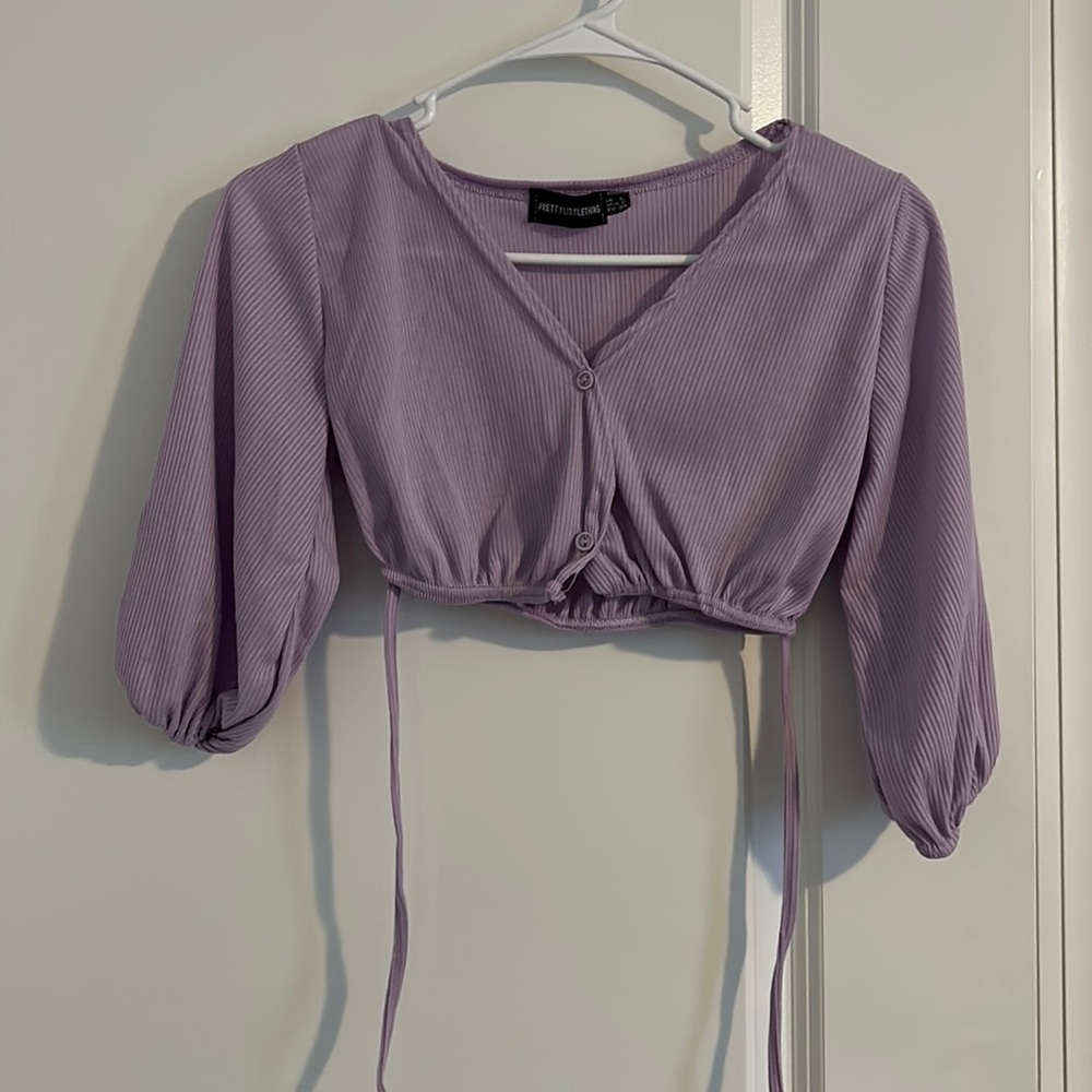 Mid sleeve crop